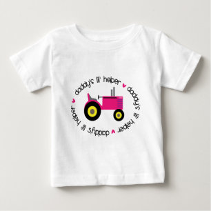 Pappor Lil Helper Tractor Girl Tee Shirt