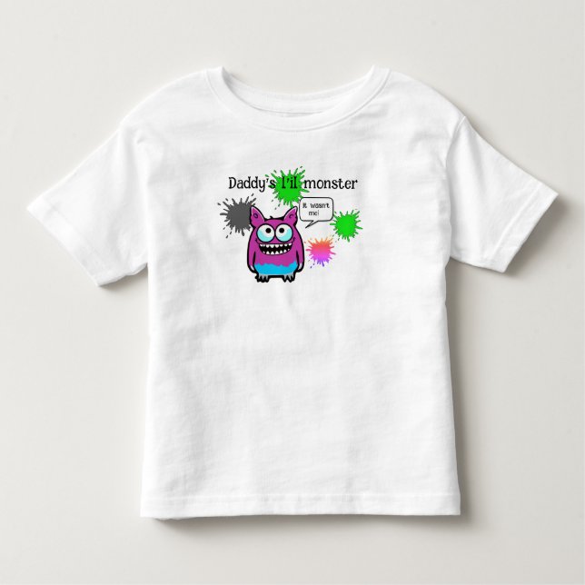 Pappor l'il monster t shirt (Framsida)