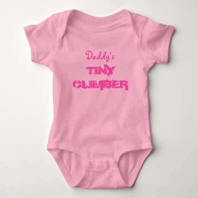 Pappor lilla klättergrävare i baby tee (Framsida)
