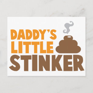 Pappor lille STINKER med söt poo Vykort