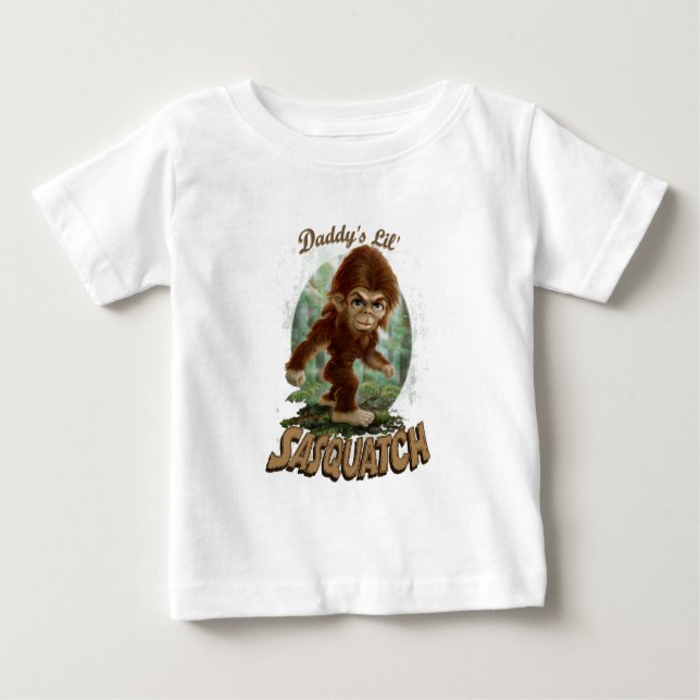 Pappor lite Sasquatch T Shirt (Framsida)