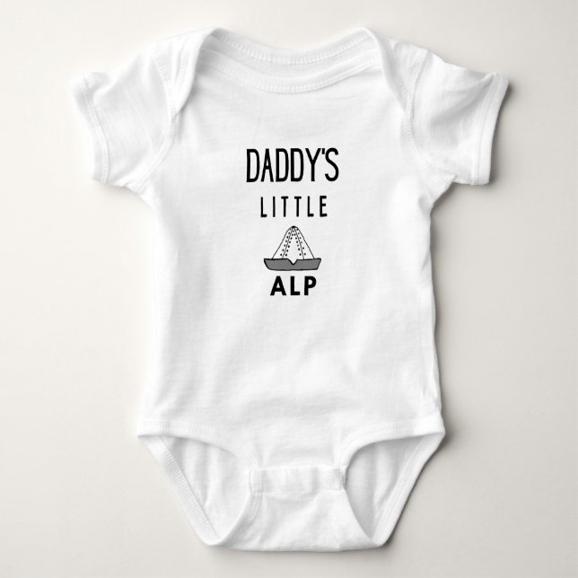 Pappor Little Alp Bodydress och Tshirt T Shirt (Framsida)