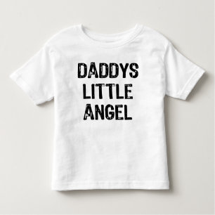 Pappor Little Angel Back Text with Back Vingar Tröja