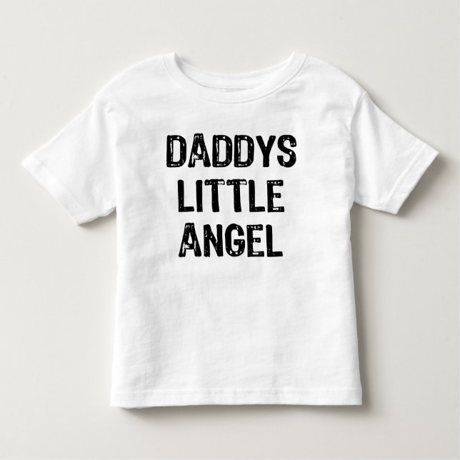 Pappor Little Angel Back Text with Back Vingar Tröja (Framsida)