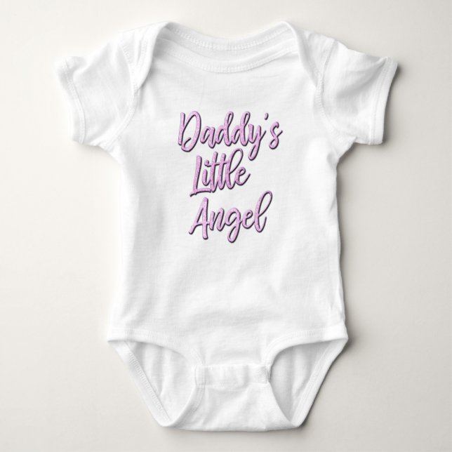 Pappor Little Angel-kroppsdräkt för baby T Shirt (Framsida)