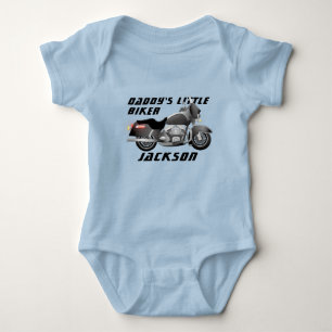 Pappor Little Biker med Motorcle T Shirt
