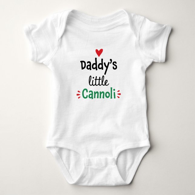 Pappor Little Cannoli T Shirt (Framsida)