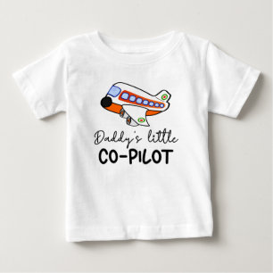 Pappor Little Co-Pilot Framtida pilottröskel T Shirt