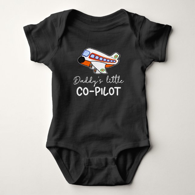 Pappor Little Co-Pilot | Framtida pilottröskel T Shirt (Framsida)