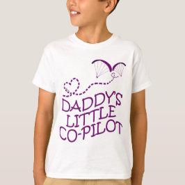 Pappor Little Co-Pilot Paragliding Kids T Shirt
