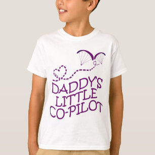 Pappor Little Co-Pilot Paragliding Kids T Shirt