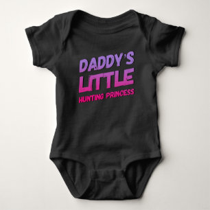 Pappor Little Coon Hunting Princess Baby Bodykosty T Shirt