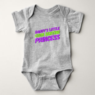 Pappor Little Coon Hunting Princess Baby Bodykosty T Shirt