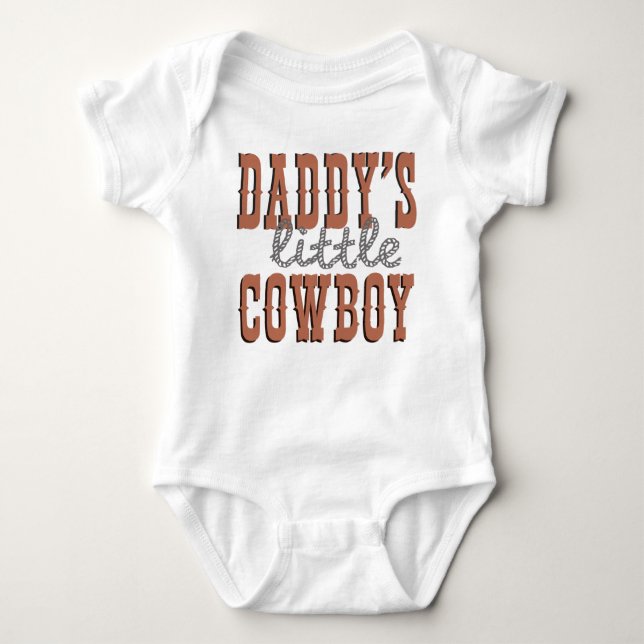 Pappor Little Cowboy Tee Shirt (Framsida)