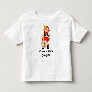 Pappor Little Cowgirl Småbarn T-Shirt