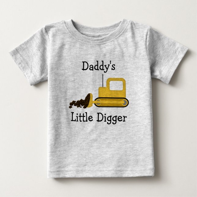 Pappor Little Digger Shirt T Shirt (Framsida)