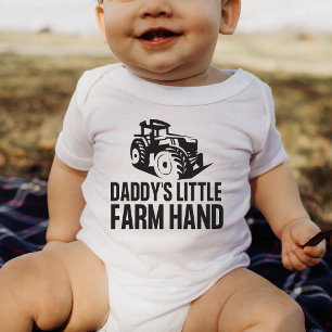 Pappor Little Farm Hand Funny Tractor Baby Gift B T Shirt