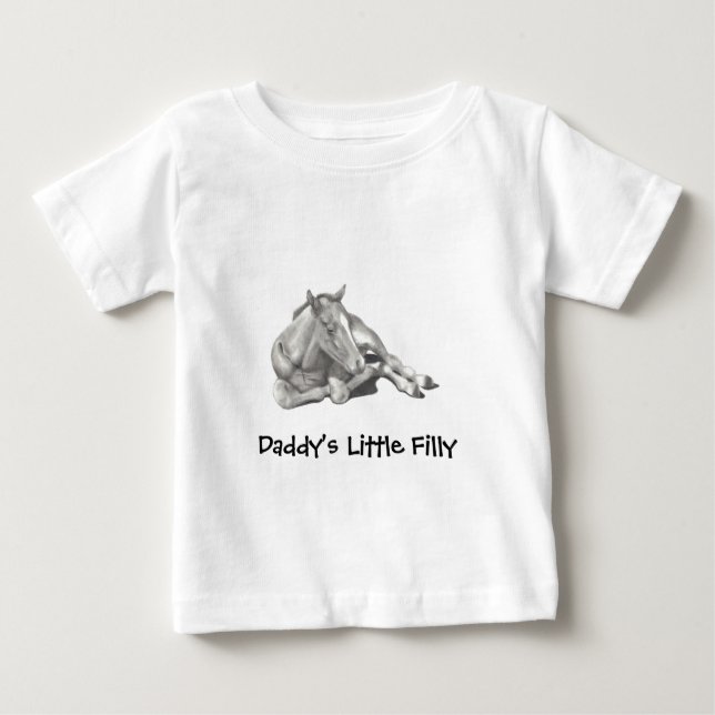 PAPPOR LITTLE FILLY: PENCIL ART TEE SHIRT (Framsida)