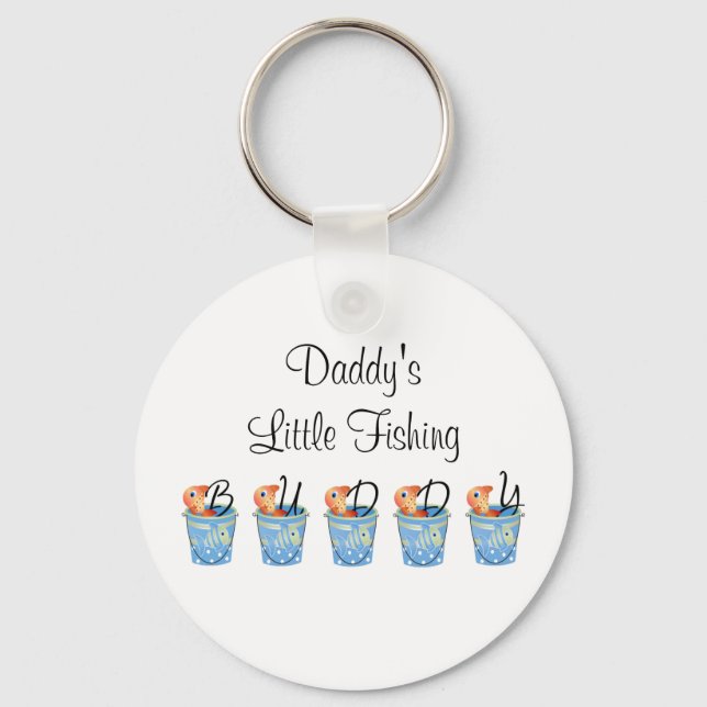 Pappor Little Fishing Buddy Nyckelring (Framsida)