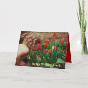 Pappor Little Girl Birthday Card Kort
