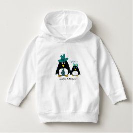 Pappor Little Girl Custom Name jul Hoodie T Shirt