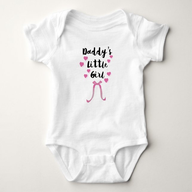Pappor Little Girl // Cute Fars dag T Shirt (Framsida)