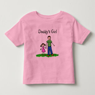 Pappor Little Girl Family Anpassningsbar T-Shirt