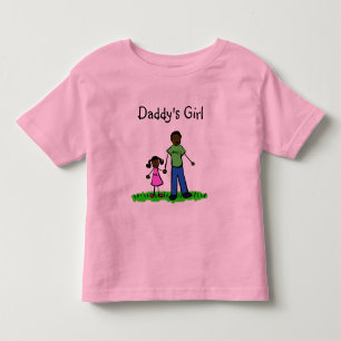 Pappor Little Girl Family Anpassningsbar T-Shirt