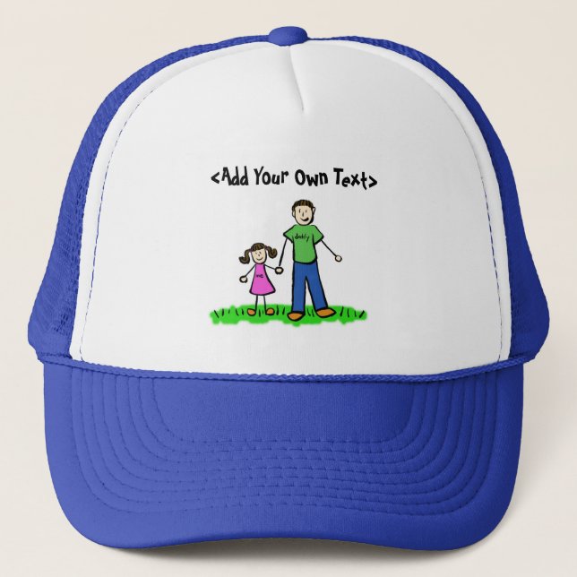 Pappor Little Girl Hat (Brunette) Truckerkeps (Framsida)