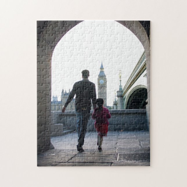 Pappor Little Girl - London - 11x14 - 252 pc Pussel (Vertikal)