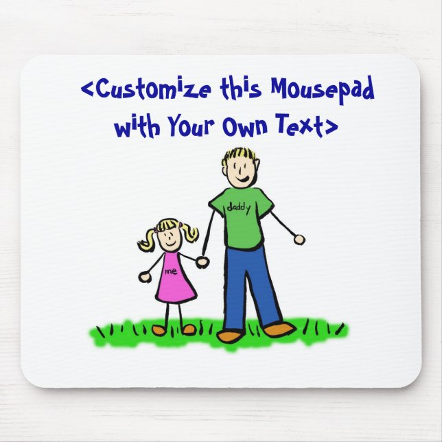 Pappor Little Girl Mousepad (Blond) Musmatta (Framsidan)