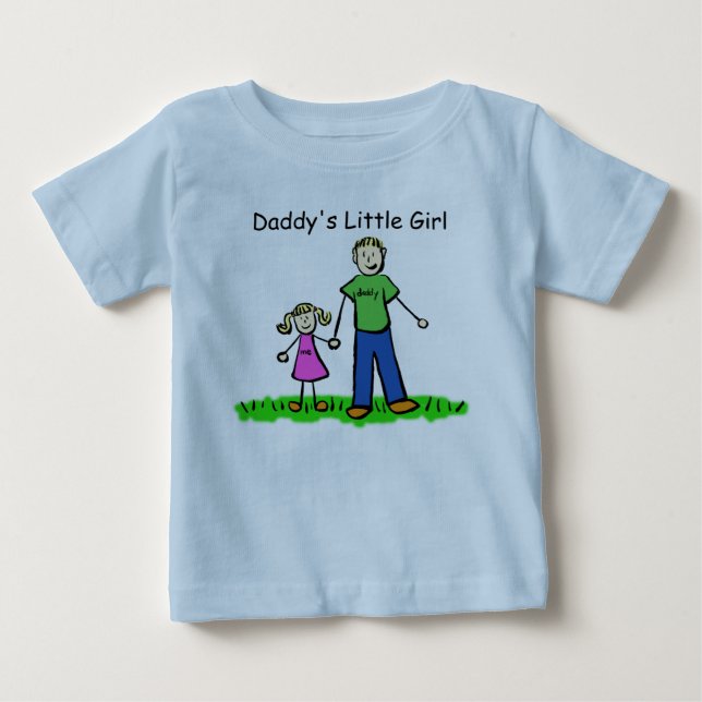 Pappor Little Girl Shirt (Blond Customize) Tee (Framsida)