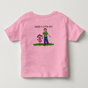 Pappor Little Girl Teckning T-shirt (Anpassa)
