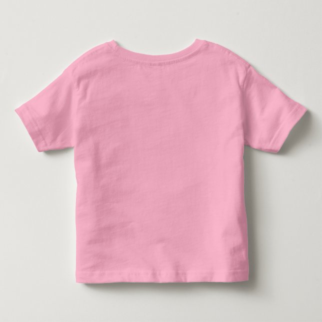 Pappor Little Girl Teckning T-shirt (Anpassa) (Baksida)