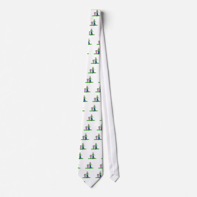 Pappor Little Girl Tie (Brunette) Slips (Framsida)