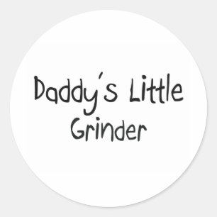 Pappor Little Grinder Runt Klistermärke