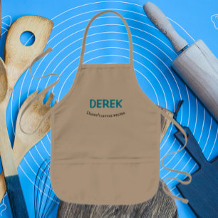Pappor Little Helper Child's Namn Kids' Apron Barnförkläde