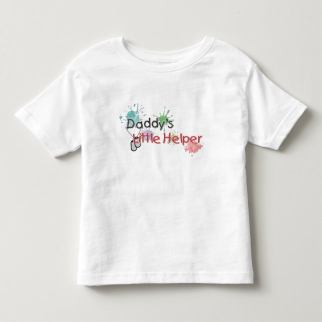 Pappor Little Helper Tee Shirt (Framsida)