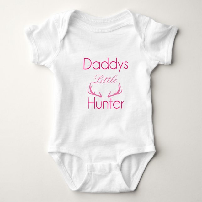 Pappor Little Hunter Infant creeper Little Girl Tee (Framsida)