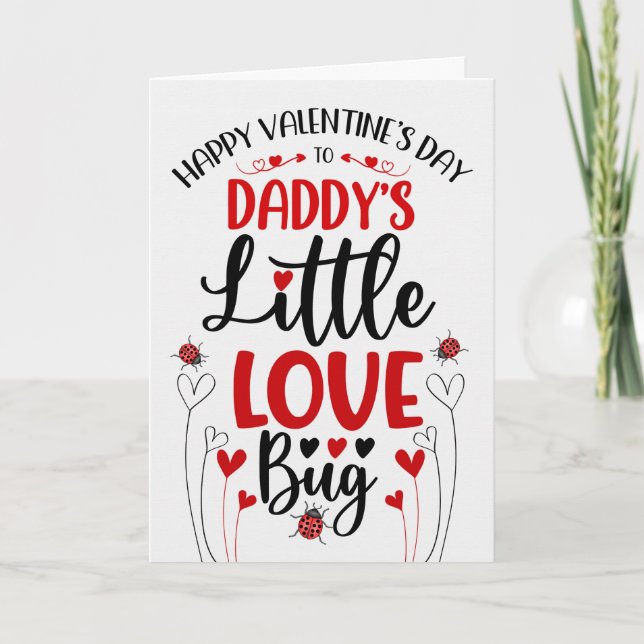 Pappor Little Kärlek Kryp Valentine Helgkort (Framsida)