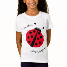 Pappor Little Ladybug Girly Kids Tecknad T-Shirt