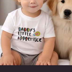 Pappor Little lärentice Cute Future Electrician T Shirt