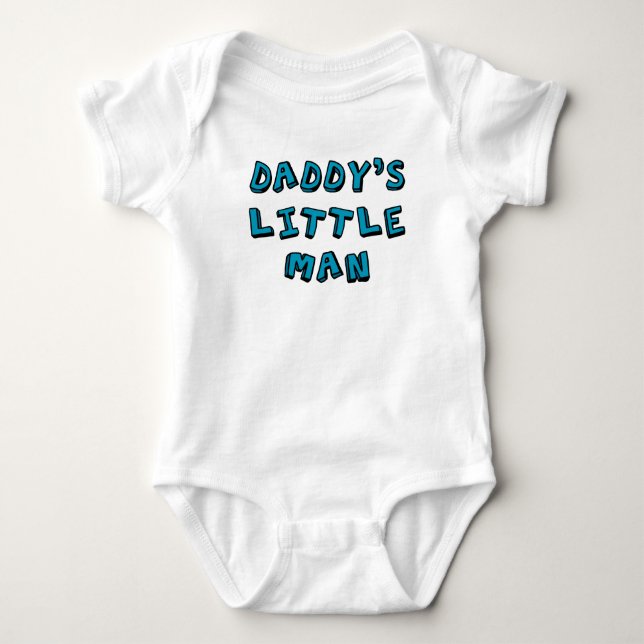Pappor Little Man baby Tee Shirt (Framsida)