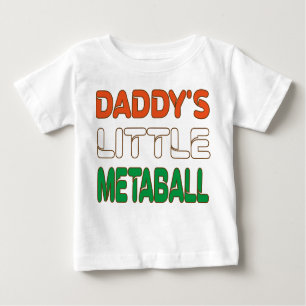 Pappor Little Meatball Funny Italienska Pappa Joke T Shirt