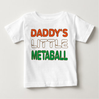 Pappor Little Meatball Funny Italienska Pappa Joke T Shirt