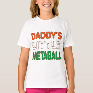 Pappor Little Meatball Funny Italienska Pappa Joke T Shirt