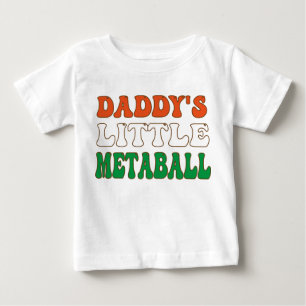 Pappor Little Meatball Funny Italienska Pappa Joke T Shirt