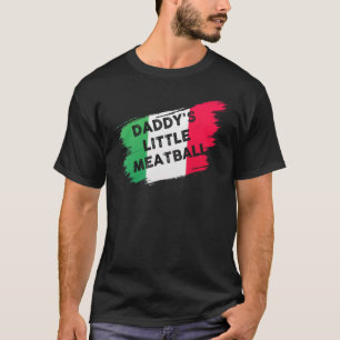Pappor Little Meatball Funny Italienskt skämt T Shirt