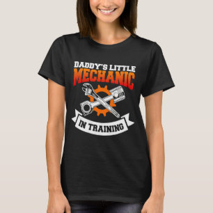 Pappor Little Mechanic in Training Automotive Tec T Shirt