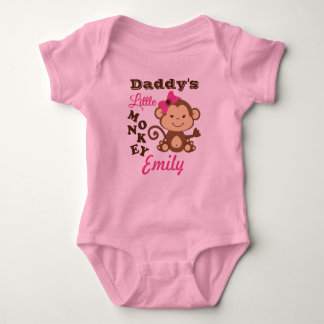 Pappor Little Monkey Rosa Bodydräkt med Tutu Tee Shirt